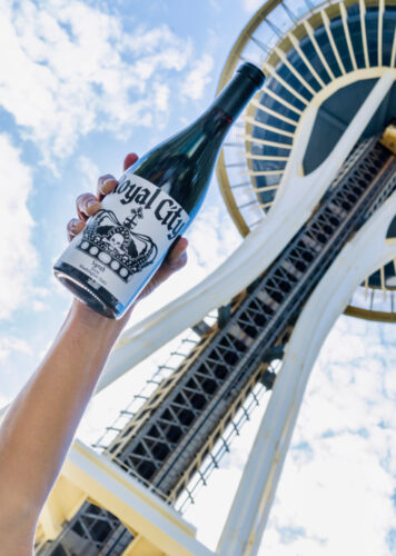 Royal City wine bottle at The Space Needle